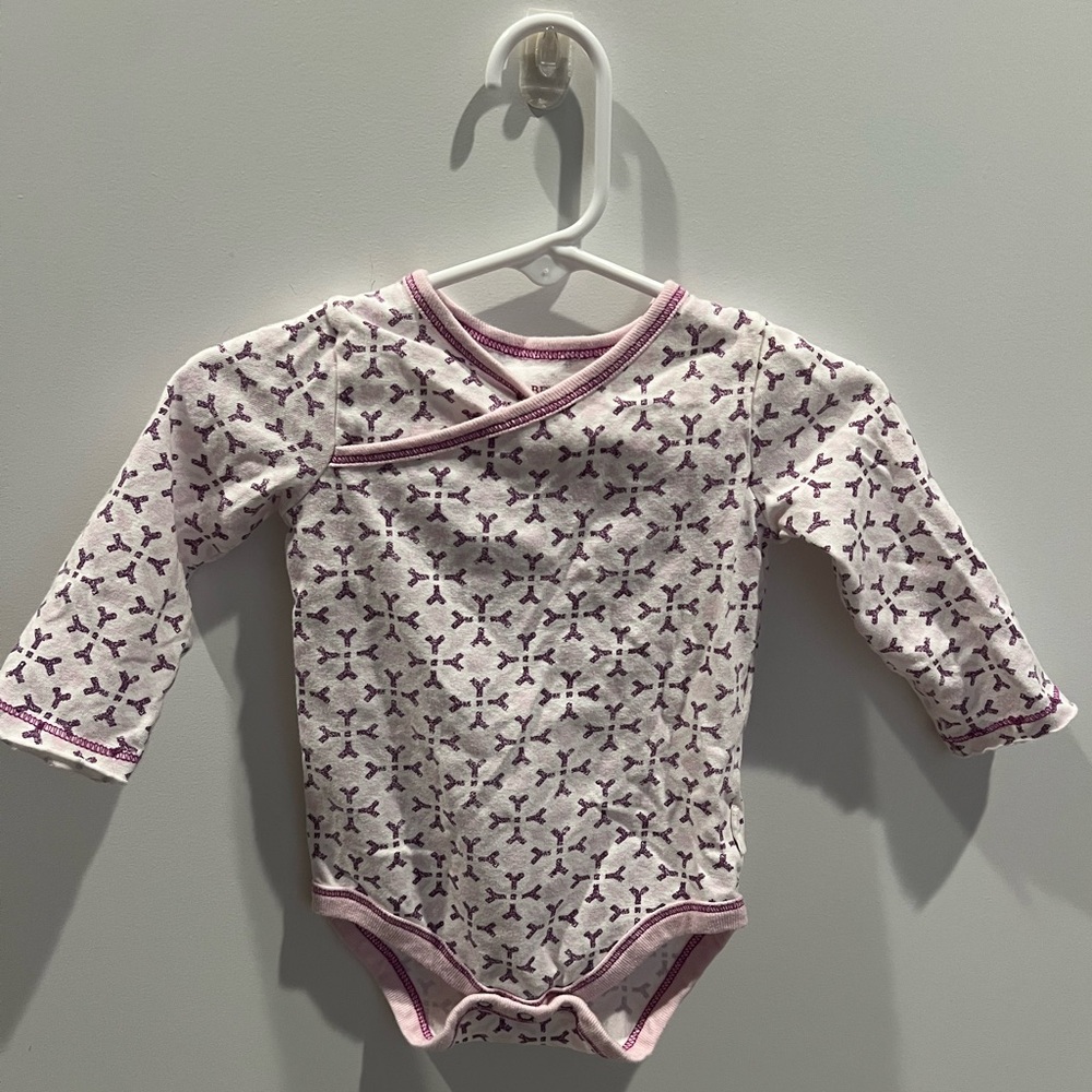 Burt’s Bees Baby Purple Patterned Two-Piece Set